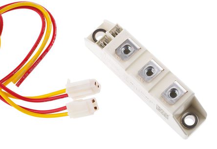 Semikron - SKKT 106B12 E - Semikron SKKT 106B12 E SCR 双晶闸管模块, 106A, Vrev=1200V 20mA, 7引脚 Semipack1封装		