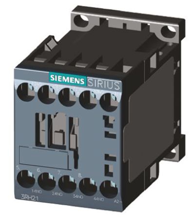 Siemens - 3RH61311BM40 - Siemens Sirius 3RH6 ϵ Ӵ 3RH61311BM40, 3 /գ, 6 A ֱ10 A , 220 V ֱȦ		