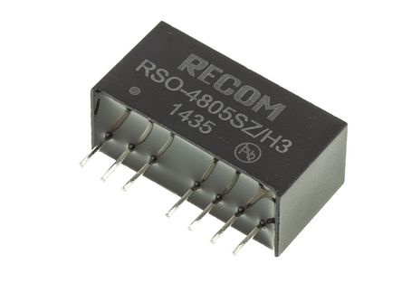 Recom - RSO-4805SZ/H3 - Recom RSO ϵ 1W ʽֱ-ֱת RSO-4805SZ/H3, 36  72 V ֱ, 5V dc, 200mA, 3kV dcѹ, 78%Ч, SIPװ		