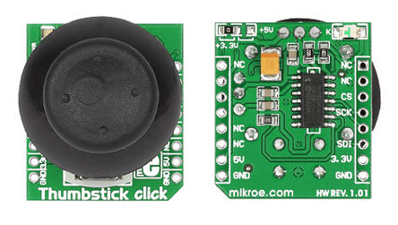 MikroElektronika - MIKROE-1627 - MikroElektronika Thumbstick ર ԰ MIKROE-1627; Ƕʽ MCU		