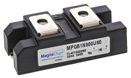 MagnaChip - MPGB1N300U60 - MagnaChip MPGB1N300U60 , Io=300A, Vrev=600V, 150ns, 2 2DM-1װ		