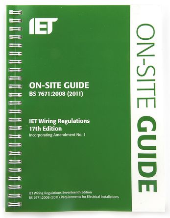 IET - 978-1-84919-287-3 - On-Site Guide BS7671:2008 Wiring Regulations : IET Publications (edited by Mark Coles)		