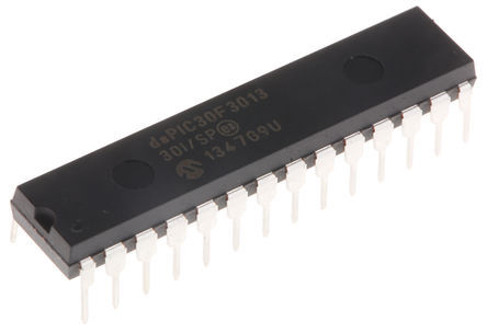 Microchip - DSPIC30F3013-30I/SP - Microchip dsPIC30F ϵ 16 bit dsPIC MCU dsPIC30F3013-30I/SP, 30MIPS, 24 kB1024 B ROM , 2048 B RAM, SPDIP-28		