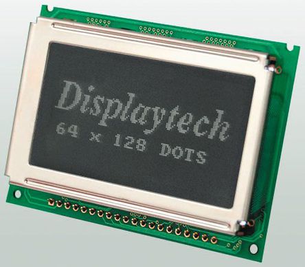 Displaytech - 64128C-GC-BC-3LP - Displaytech ͸ʽ ͼ LCD ɫʾ 64128C-GC-BC-3LP, LED, 128 x 64pixels		