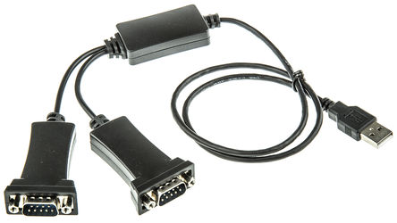 RS Pro - USB2-SERIALDUAL - RS Pro 800mm  USB DB9 KVM ϵ USB2-SERIALDUAL		