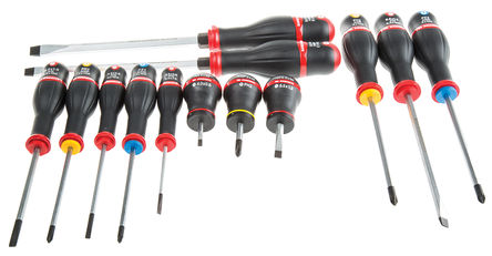 Facom - ANWH.J13 - Facom 13件装 小型 Phillips，Pozidriv，一字 螺丝刀套件 ANWH.J13		