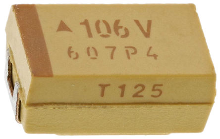 AVX - TPSD106K035R0125 - AVX TPS ϵ 10F 10% SMD  TPSD106K035R0125, 35 V ֱ, 7343-31 װ, 125m ESR, +125C		