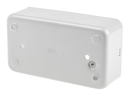 MK - 892 ALM - MK 包铠装 系列 IP20 银色 铝 4插孔 后背箱 892 ALM, 134 x 42 x 74mm, 合符BS 标准		