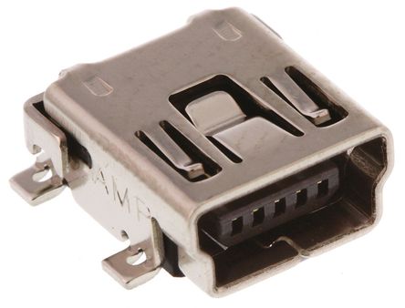 TE Connectivity - 1734035-2 - TE Connectivity USB2.0 B  ֱ Mini USB   1734035-2, 氲װ		
