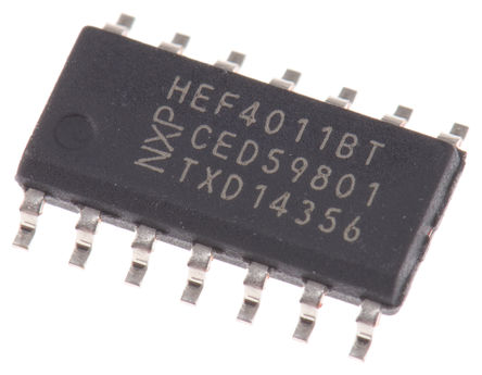 Nexperia - HEF4011BT - NXP HEF4011BT 4 2 NAND ߼, 3.6mA, 3  15 VԴ, 14 SOICװ		