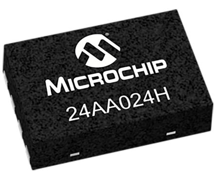 Microchip - 24AA024HT-I/MNY - Microchip 24AA024HT-I/MNY EEPROM 洢, 2kbit, 256 x, 8bit,  - 2߽ӿ, 3500ns, 1.7  5.5 V, 8 TDFNװ		