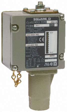 Telemecanique Sensors - 9012ADW7M11 - Telemecanique Sensors IP65 344.5bar ֲ ̵ ѹ 9012ADW7M11, 120  240 V ֱ120  600 V , BSP 3/8 ӿ		