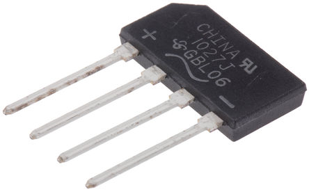 Vishay - GBL06-E3/51 - Vishay GBL06-E3/51 单相 整流桥, 4A 600V, 4引脚 GBL封装		