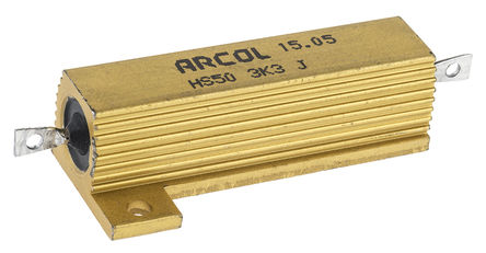 Arcol - HS50 3K3 J - Arcol HS50 ϵ HS50 3K3 J 50W 3.3k 5%  尲װ̶ֵ, Ӷ, Ƿװ		