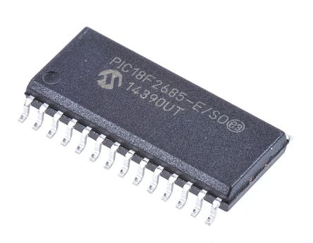 Microchip - PIC18F2685-E/SO - Microchip PIC18F ϵ 8 bit PIC MCU PIC18F2685-E/SO, 40MHz, 96 kB1024 B ROM , 3328 B RAM, SOIC-28		