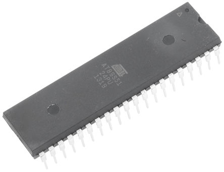 Microchip - AT89S51-24PU - Microchip AT89S ϵ 8 bit 8051 MCU AT89S51-24PU, 24MHz, 4 kB ROM , 128 B RAM, PDIP-40		