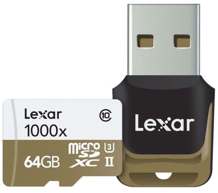 Lexar - LSDMI64GCBEU1000R - Lexar 64 GB MicroSDHC		
