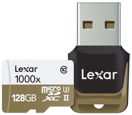 Lexar - LSDMI128CBEU1000R - Lexar 128 GB MicroSDHC		