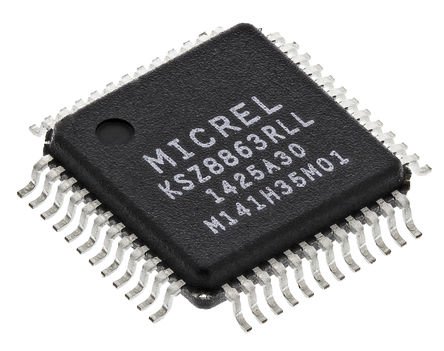Micrel - KSZ8863RLL - Micrel KSZ8863RLL 10 Mbps, 100 Mbps ̫, MII/RMII, 1.8 V 3.3 V, 48 LQFPװ		