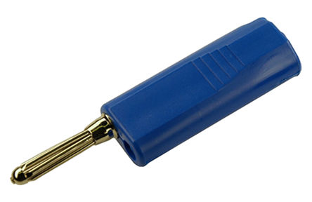 Hirschmann Test & Measurement - 931294102 - Hirschmann 931294102 蓝色 4mm 测试连接器, 30 V ac, 60 V dc 16A, 镀镍触点		
