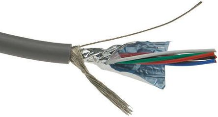 Alpha Wire - 86207CY SL005 - Alpha Wire Supra Shield XG Flex, XTRA-GUARD FLEX ϵ 30m 7 о  ϩ PVC  ҵ 86207CY SL005, 300 V, 0.2 mm2 		
