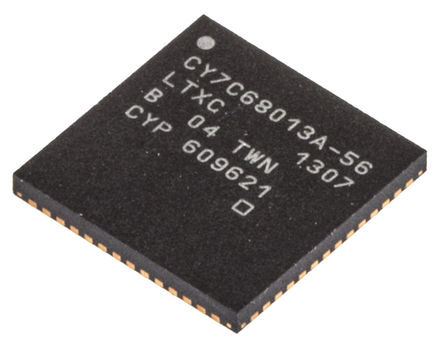 Cypress Semiconductor - CY7C68013A-56LTXC - Cypress Semiconductor CY7C68013A-56LTXC 480MBps USB , ֧USB 2.0, 3.3 V, 56 QFNװ		