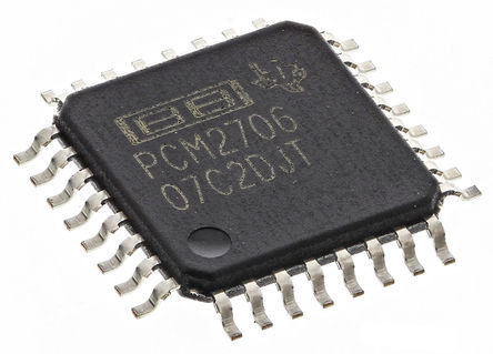 Texas Instruments - PCM2706PJT - PCM2706PJT ˫  48ksps 16 λ Ƶת DAC, 8%FSR, 32 TQFPװ		