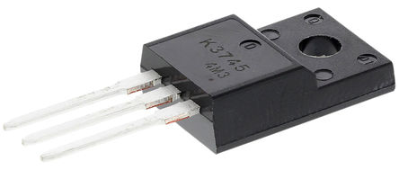 ON Semiconductor - 2SK3745LS-1E - ON Semiconductor Si N MOSFET 2SK3745LS-1E, 2 A, Vds=1500 V, 3 TO-220Fװ		