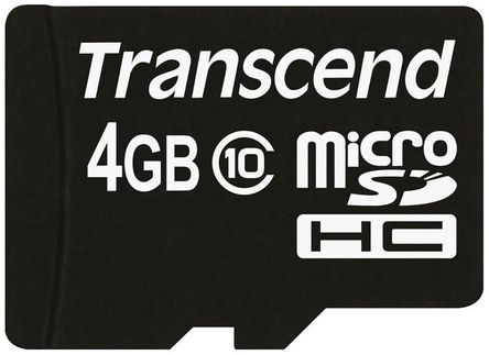 Transcend - TS4GUSDHC10 - Transcend 4 GB MicroSDHC		