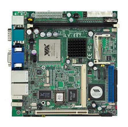 Commell - LV-667E8-EDEN-1GB - VIA Eden ESP8000 1 GB , 800MHz, ֧1x DIMM DDR 洢		