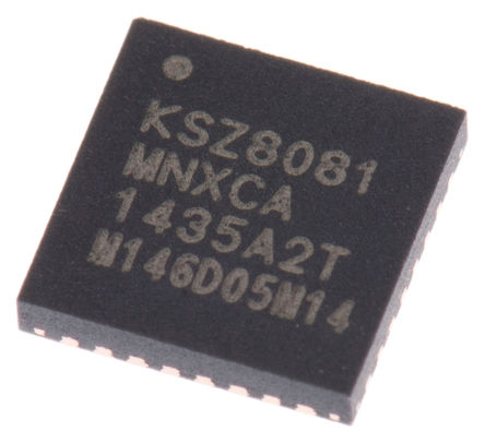 Microchip - KSZ8081MNXCA-TR - Microchip KSZ8081MNXCA-TR ̫շ, ֧IEEE 802.3׼, 3.3 V, 32 QFNװ		