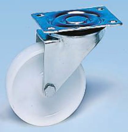 Guitel - 1080305 - Guitel 80mm直径 旋转脚轮 1080305, 90kg负载, polychoc轮胎, Polychoc轮毂		