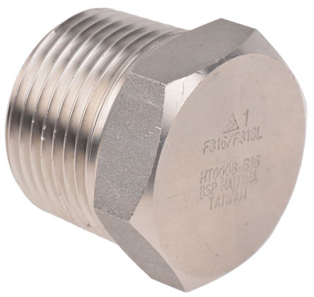RS Pro - 1in Hex Plug Male - RS Pro 1.14in  ƹܼ 1in Hex Plug Male, ǲͷ, 1 in R  (ͷ1) R(T)		