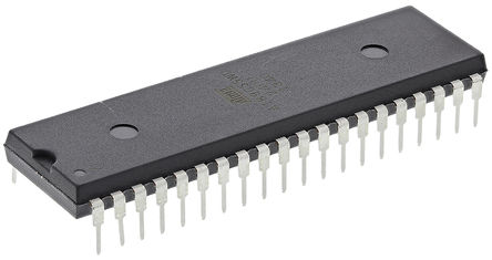 Microchip - AT89C55WD-24PU - Microchip AT89C ϵ 8 bit 8051 MCU AT89C55WD-24PU, 24MHz, 20 kB ROM , 256 B RAM, PDIP-40		