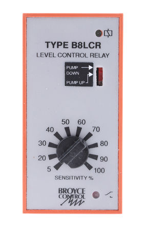 Broyce Control - B8LCR 110VAC - Broyce Control 1 DIN찲װ Һλ B8LCR 110VAC, 17V ac̽ͷ, 110 V  Դ, 92 x 40 x 80mm		