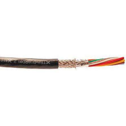 Alpha Wire - 25112 BK005 - Alpha Wire Supra Shield XG2, XTRA-GUARD 2 ϵ 30m 2 о  ۰ PUR  ҵ 25112 BK005, 300 V, 0.23 mm2 , -30  +90 C		