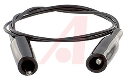 Mueller - BU-3030-A-24-0 - Mueller 黑色 10A 测试引线, 300V, 0.6m接线		