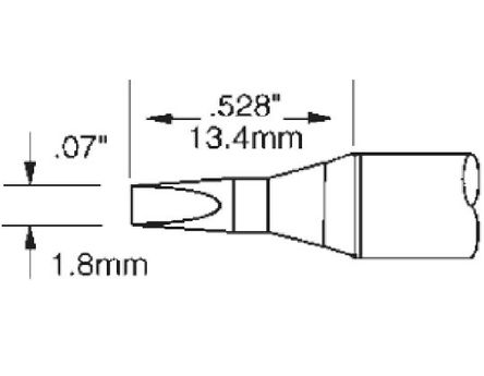 Metcal - SFV-CH18A - Metcal SFV ϵ, 1.8 mm ֱ ͷ		