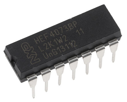 NXP - HEF4073BP,652 - NXP HEF4073BP,652 3 3 AND ߼, 3.6mA, 3  15 VԴ, 14 PDIPװ		