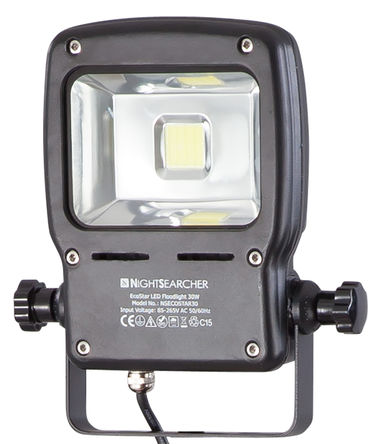 Nightsearcher - ECOSTARV2-30W - Nightsearcher Ecostar ϵ 30 W IP65 LED  ECOSTARV2-30W, 1 LED, 100  240 V, 169 x 66 x 251 mm		