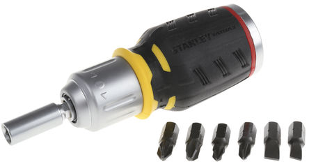 Stanley - FMHT0-62688 - Stanley 6件装 可互换 扁平、Phillips、Pozidriv 螺丝刀套件 FMHT0-62688		