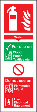Signs & Labels - FR09424R - Signs & Labels FR09424R  ɫ/ɫ/ɫ Ӣ ȫ־ “Do Not Use On...“, 90 x 280mm		