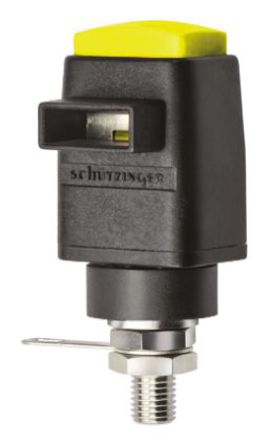 Schutzinger - SDK 5230 / GE - Schutzinger SDK 5230 / GE 黄色 4mm 插座, 300V 16A, 镀镍触点		