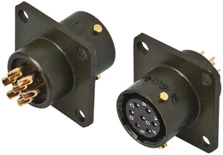 Amphenol - 62GB-12E10-07SN - Amphenol 62GB ϵ 7· ʽװ    62GB-12E10-07SN, ĸо, ǳߴ10, MIL-DTL-26482		