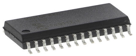 Microchip - PIC16F886-I/SO - Microchip PIC16F ϵ 8 bit PIC MCU PIC16F886-I/SO, 20MHz, 8192  ROM , 368 B RAM, SOIC-28		