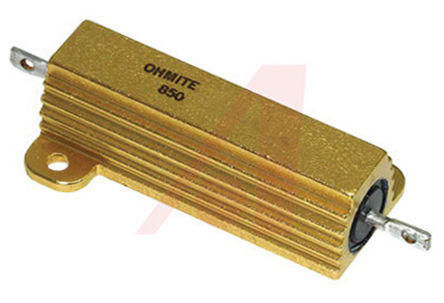 Ohmite - 850FR10E - Ohmite 850 ϵ 850FR10E 50W 100m 1%  尲װ̶ֵ, 򣬺ӽӶ, װ		