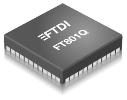 Bridgetek - FT801Q-R - FTDI Chip FT801Q-R LCD LCD , I2C ߣSPI Bussӿ, 3.3 V, 48 VQFNװ		