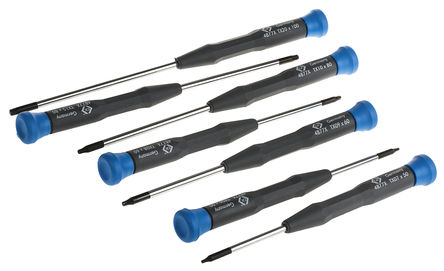 CK - T4877PX - CK 7件装 精密 铬钢 Torx 星形头 螺丝刀套件 4877 PX		