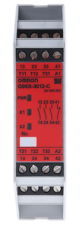 Omron - G9SB-3012-C AC/DC24 - Omron G9SB ϵ ˫ͨ ȫ̵ G9SB-3012-C AC/DC24, 24 V /ֱԴ, 3 ȫ, 1 		