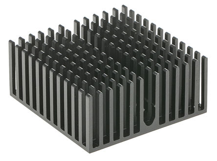 AAVID THERMALLOY - 6238PB-MT5 - AAVID THERMALLOY 黑色 散热器 034187, 12.2K/W, 胶粘箔片安装, 40 x 40 x 18mm 